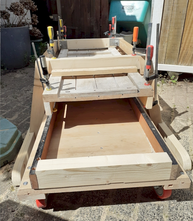 Opbouw transporter Santas slee