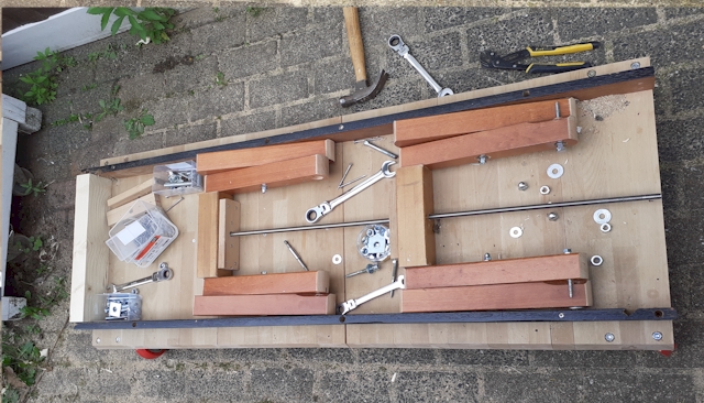 hefmechanisme schaarheftafel Santas slee