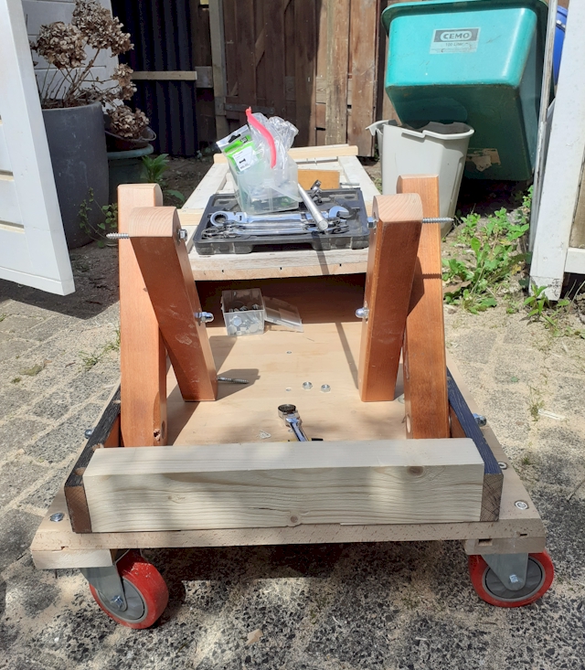 bouw schaar heftafel Santas slee